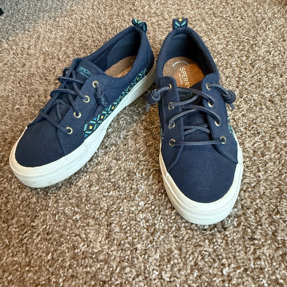 Sperry Blue Canvas Sneakers